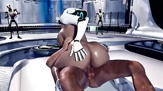 Huge dick slides into that sensetive butthole right here in an HD hentai vid