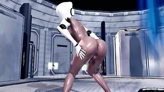 Huge dick slides into that sensetive butthole right here in an HD hentai vid