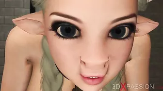 Beefy black ddude gets to fuck a kinky girl with a really specail little twat