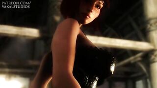 Skyrim girl featured in a hentai video with lots of teasing and fucking