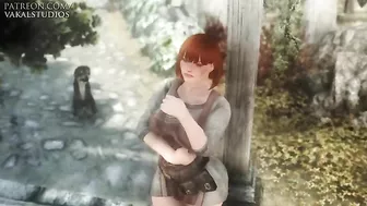 Skyrim girl featured in a hentai video with lots of teasing and fucking