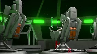 Shemale screwing at the space station in a taboo hentai XXX movie in HD