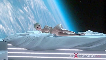 Shemale screwing at the space station in a taboo hentai XXX movie in HD