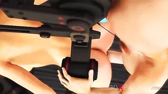 Redheaded girl just wants to get off with the best midget in town in this one