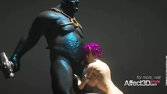 Elf porn scene showing lots of genuinely hot fucking with an ET that looks hot