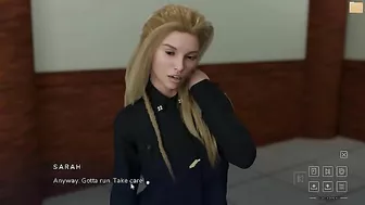 It's time to get frisky with this luscious lady in hentai game footage here