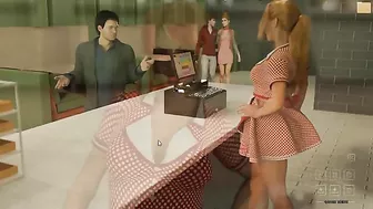 It's time to get frisky with this luscious lady in hentai game footage here