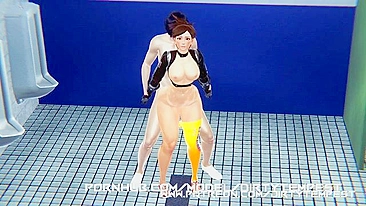 Overwatch Tracer has her asshole wrapped around it is looking really great