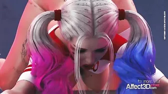 Genuinely big futa dick has a rough job in her tight pussy Harley Quinn hentai Genuinely big futa dick has a rough job in her tight pussy Harley Quinn hentai