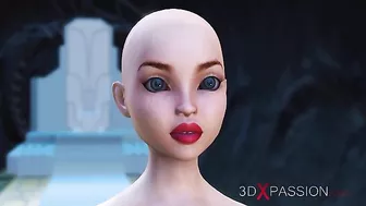 Very sexy girls taking a big cock from futa to make them fucking suffer