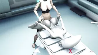 This girl has an amazing vibe and looks very erotic in this spooky situation