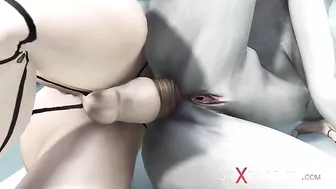 This girl has an amazing vibe and looks very erotic in this spooky situation