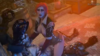 Triss Merigold group fuck hentai with lots of hardcore screwing in twisted ways