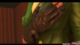 Venom Snake fucks Cammy from Street Fighter for some stupid reason NON CANON