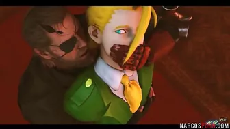 Venom Snake fucks Cammy from Street Fighter for some stupid reason NON CANON