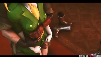 Venom Snake fucks Cammy from Street Fighter for some stupid reason NON CANON