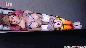 Tracer from Overwatch is enjoying the biggest dicks and the hardest fucking