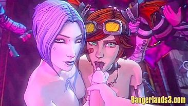 Moxxi from Borderlands fucked savagely in a compilation fuck scene with sodomy