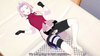 Naruto fucking a pink haired girl with no shame as she stretches her BRUTALLY