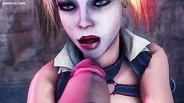 Harley Quinn will have to deal with Batman's big boner in a hot hentai video