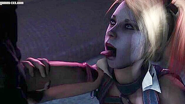 Harley Quinn will have to deal with Batman's big boner in a hot hentai video