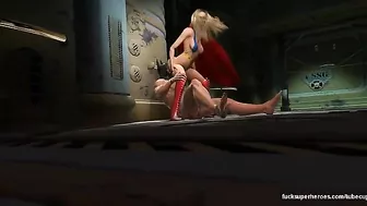 Batman porn video showing Supergirl being super nasty with his bat cock