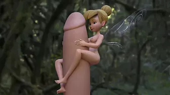BUSTED Tinker Bell finds regular sized dicks simply irresistible in the woods BUSTED Tinker Bell finds regular sized dicks simply irresistible in the woods