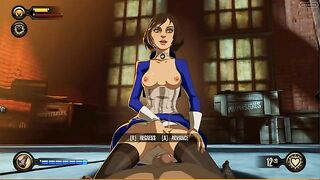 Elizabeth from Bioshock shines in a hentai XXX scene with a nice handjob