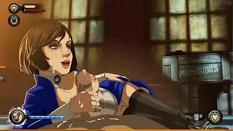 Elizabeth from Bioshock shines in a hentai XXX scene with a nice handjob