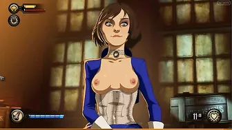 Elizabeth from Bioshock shines in a hentai XXX scene with a nice handjob
