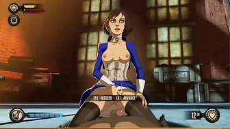 Elizabeth from Bioshock shines in a hentai XXX scene with a nice handjob