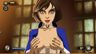 Elizabeth from Bioshock shines in a hentai XXX scene with a nice handjob