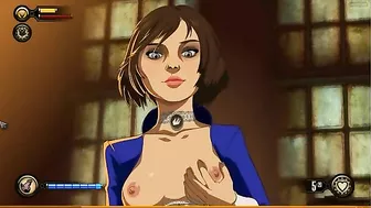 Elizabeth from Bioshock shines in a hentai XXX scene with a nice handjob