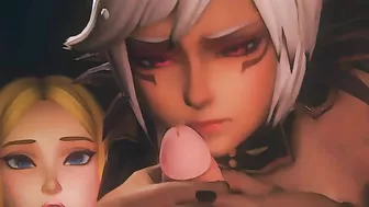 Small girl gets used by real man and squeezes his 9 inch cock with her friend