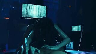 Sadako crawls out of the TV and rides a meaty boner in a hot POV movie