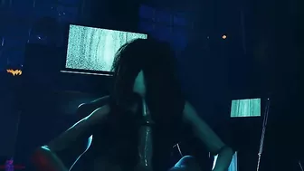 Sadako crawls out of the TV and rides a meaty boner in a hot POV movie
