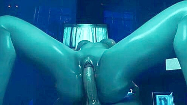 Sadako crawls out of the TV and rides a meaty boner in a hot POV movie