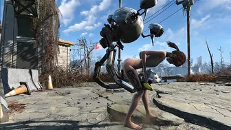 Fallout 4 Mr Handy fucking a wondering teen in the middle of nowhere as well Fallout 4 Mr Handy fucking a wondering teen in the middle of nowhere as well