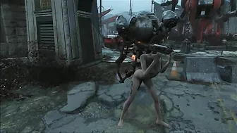 Fallout 4 Mr Handy fucking a wondering teen in the middle of nowhere as well