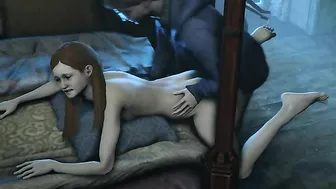 Ginny Weasley is fully prepared to take Harry's hard cock in her little twat