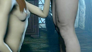 Ginny Weasley is fully prepared to take Harry's hard cock in her little twat