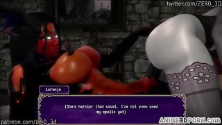 Incredible action showing a big boobs demon and lots of taboo fucking as well