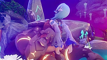 Genshin impact girl Eula is going to get rammed by a colossal cock big time