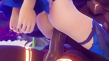 Genshin impact girl Eula is going to get rammed by a colossal cock big time