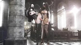 More great cocks with foreplay and sexy fun for a really horny futa nun
