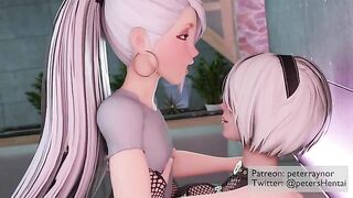 New age superheroine character in this 2d girl hentai video with a creampie