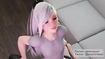 New age superheroine character in this 2d girl hentai video with a creampie