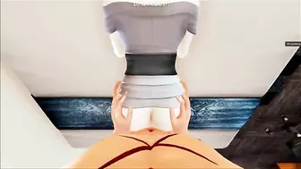 A pair of beautiful boobs showcased in a hardcore hentai fucking movie here