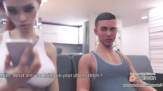 A sexy girl enjoying her time with a black cock super stud behind hub's back