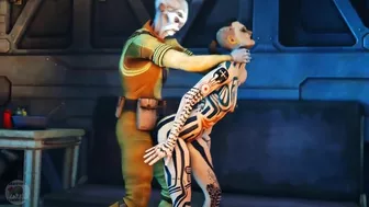 Blue Star 2 Space sex scene showing hardcore anal and lots of strong orgasms